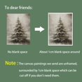thumbnail image 4 of Vintage Christmas Canvas Wall Art Pine Tree Prints Botanical Poster Winter Scene Forest Landscape Snow Painting Xmas Rustic Pictures Farmhouse Decor for Dorm Living Room 12x16in Unframed, 4 of 18