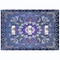 thumbnail image 1 of Metal Light Switch Plate Cover Elegant Purple Mandala Flower Tile Pattern TIL061, 1 of 13