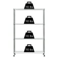 thumbnail image 6 of IRIS 4-Tier Wire Storage Shelf with Caster, 1200 Lb. Capacity, 71"H x 18"W x 48"D, 6 of 14
