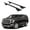 Black, variant on ERKUL Roof Rack Cross Bars for GMC Yukon, Yukon XL 2021-2025 | Aluminum Crossbars with Anti Theft Lock for Rooftop | Compatible with Flush Rails - Silver