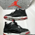 thumbnail image 3 of Ni - ke Size 8 - Ni - ke Air Jordan 4 Retro Bred Reimagined Men's Shoes - Ships Now, 3 of 5