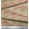 thumbnail image 3 of Soimoi Green Silk Fabric Brush Stroke Abstract Print Fabric by the Yard 42 Inch Wide, 3 of 3