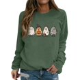 thumbnail image 5 of Sweatshirt for Women Perfect For Daily Wear or Loungewear! The Best Choice for Halloween M Green Halloween Sweatshirt, 5 of 5