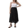 thumbnail image 2 of FOLUNSI Women Plus Size Double Layer Plush Mesh Long Maxi Skirt m-4xl, 2 of 6