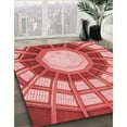 thumbnail image 2 of Ahgly Company Indoor Square Patterned Light Coral Pink Area Rugs, 3' Square, 2 of 6