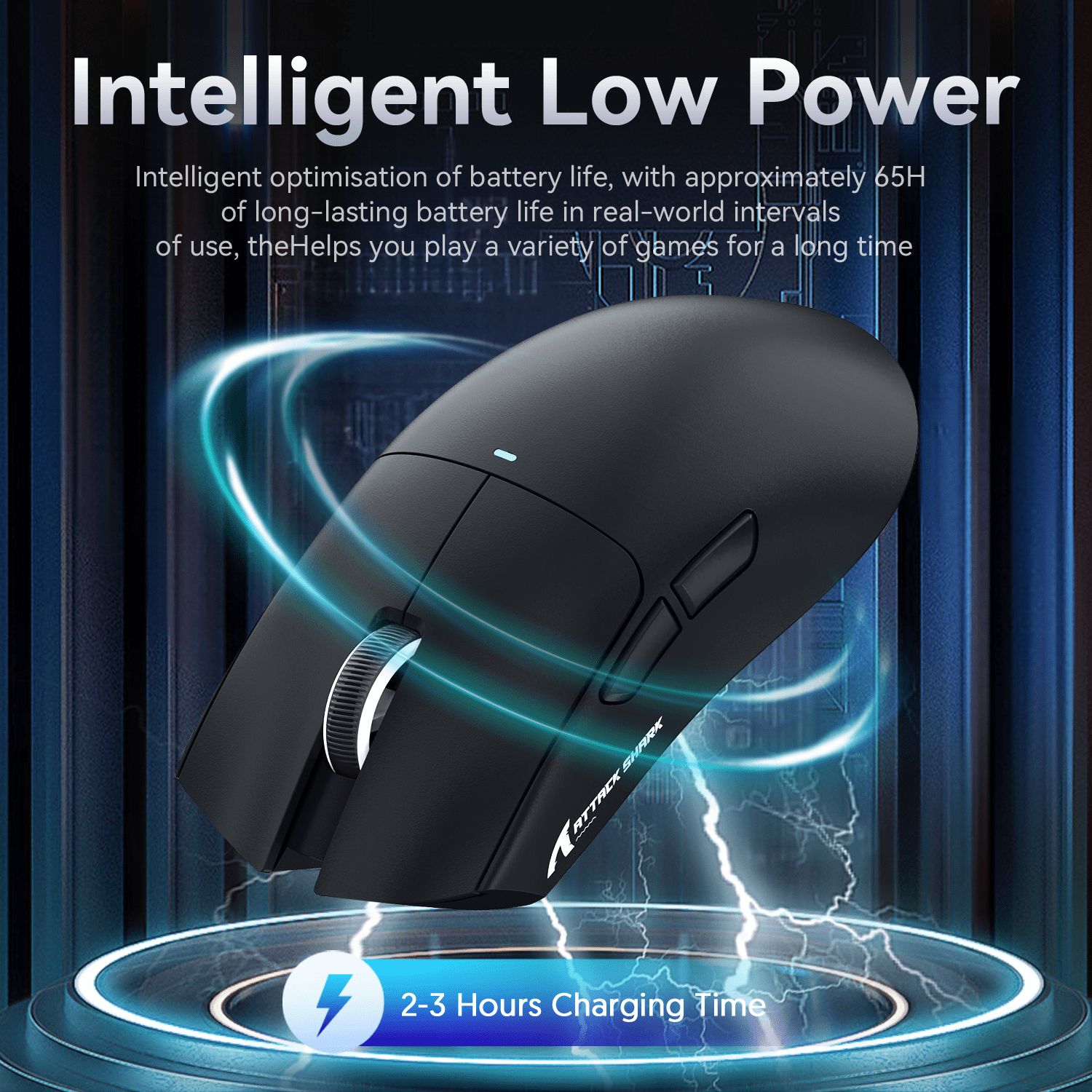 ATTACK SHARK X11 Wireless Gaming Mouse with Charging Dock, PixArt PAW3311 Gaming Sensor, BT/2.4G Wireless/Wired