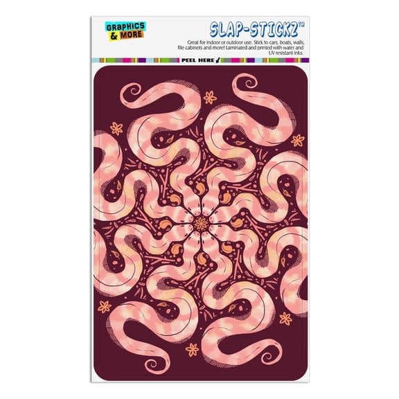 Circle of Snakes Forming a Flower Home Business Office Sign