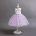 thumbnail image 4 of HAWEE Girls Unicorn Dress Party Princess Costume Fancy Dress up Wedding Birthday Tutu Tulle Dresses for Age 3-14 Years Old, 4 of 6