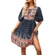 thumbnail image 4 of Sunloudy, vestido de media manga para mujer, estampado Floral Vintage, vendaje de botones, vestido bohemio de verano para vacaciones, ropa de calle de fiesta Sunloudy  S M L XL, 4 of 9