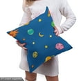 thumbnail image 4 of Ambesonne Outer Space Fabric by the Yard Upholstery, Planets and Stars, 2 Yards, Multicolor, 4 of 4