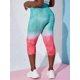 thumbnail image 4 of Tallas de talla más placas de estampado de sandías Rosegal Leggings de talla grande, 4 of 5