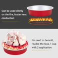 thumbnail image 3 of Mini Ramekins with Lids oz Disposable Aluminum Foil Cake Baking Tins Pans Creme Brulee Tart Pie Tins Silver Small Individual Round Containers Oven for Baking, 3 of 6