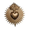 thumbnail image 3 of Placa de pared de corazones s, decoración para colgar en la pared, escultura para Bar, cocina, interior dorado, 3 of 8