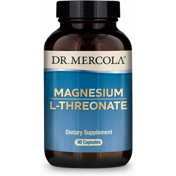 Dr. Mercola Magnesium Advanced, 30 Servings (90 Capsules), Dietary Supplement, Magnesium L-Threonate, Non-GMO