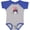 Heather and Royal, variant on Inktastic 4th of July Patriot Shark Boys or Girls Baby Bodysuit