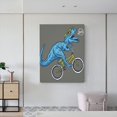 thumbnail image 6 of Gaeub Fun Riding Dinosaur Print Canvas Wall Art for Bathrooms Bedroom,Wall Decor,Framed Artwork for Wall,Modern Wall Decorations Prints Picture,Home Decor Wall Pictures 30" x 40", 6 of 8