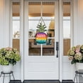 thumbnail image 4 of fsxdhpcsgfc Wooden Door Hangs For Spring Decoration Pineapple Shaped Wooden Door Hangs Farmhouse Front Small Decorations Double Wreath Hanger for Front Door Welcome Door Hanger for Wreath Front Door, 4 of 4