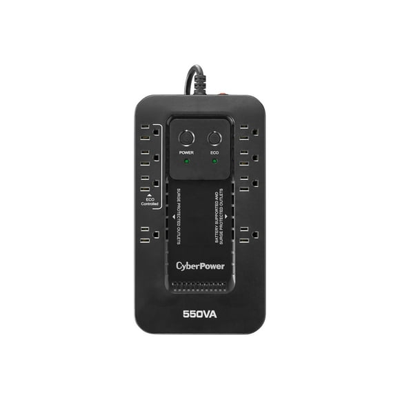 CyberPower Ecologic Series EC550G - UPS - AC 120 V - 330 Watt - 550 VA - USB - output connectors: 8