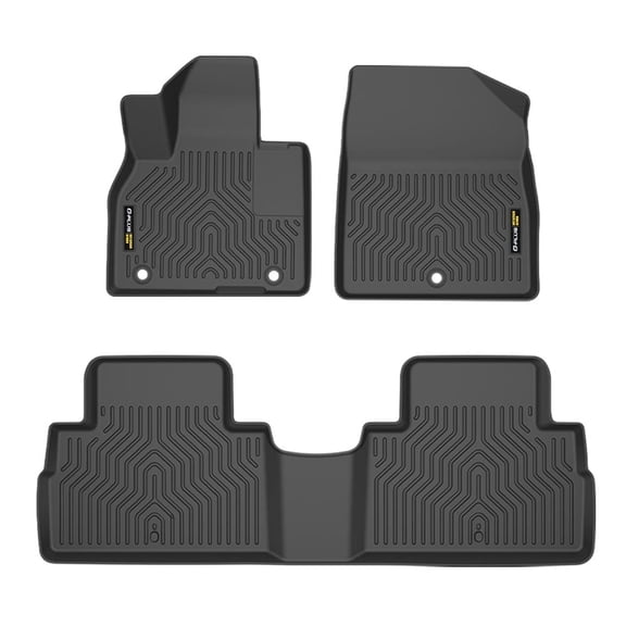 Floor Mats Cargo Liners Compatible with Hyundai Palisade 2020-2024 (Heavy Duty) 3-Piece Premium All Weather Automotive TPE Liners