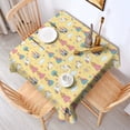 thumbnail image 2 of Yellow Princess Castle Unicorn Pattern Square Tablecloth,Waterproof Square Table Cover,Wipeable Spillproof Washable Table Cover for Home Kitchen Party Decor 52"x52"(132x132cm), 2 of 6