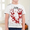 thumbnail image 4 of Caqnni Girls Halloween Witch Sisters Shirt Salem Witch Shirt Fall Holiday Tees Casual Short Sleeve Tops Halloween T-Shirt (5-6,White), 4 of 6