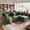 3 Seats+1 Ottoman Green, variant on LINSY HOME L Shape Sectional Sofa for Living Room, Sofa Couch for Modern House, 3 Seater Gray Sofa Sets