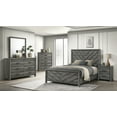 thumbnail image 2 of Denver Modern Style 5PC Twin Bedroom Set Made With Wood in Gray, 2 of 16