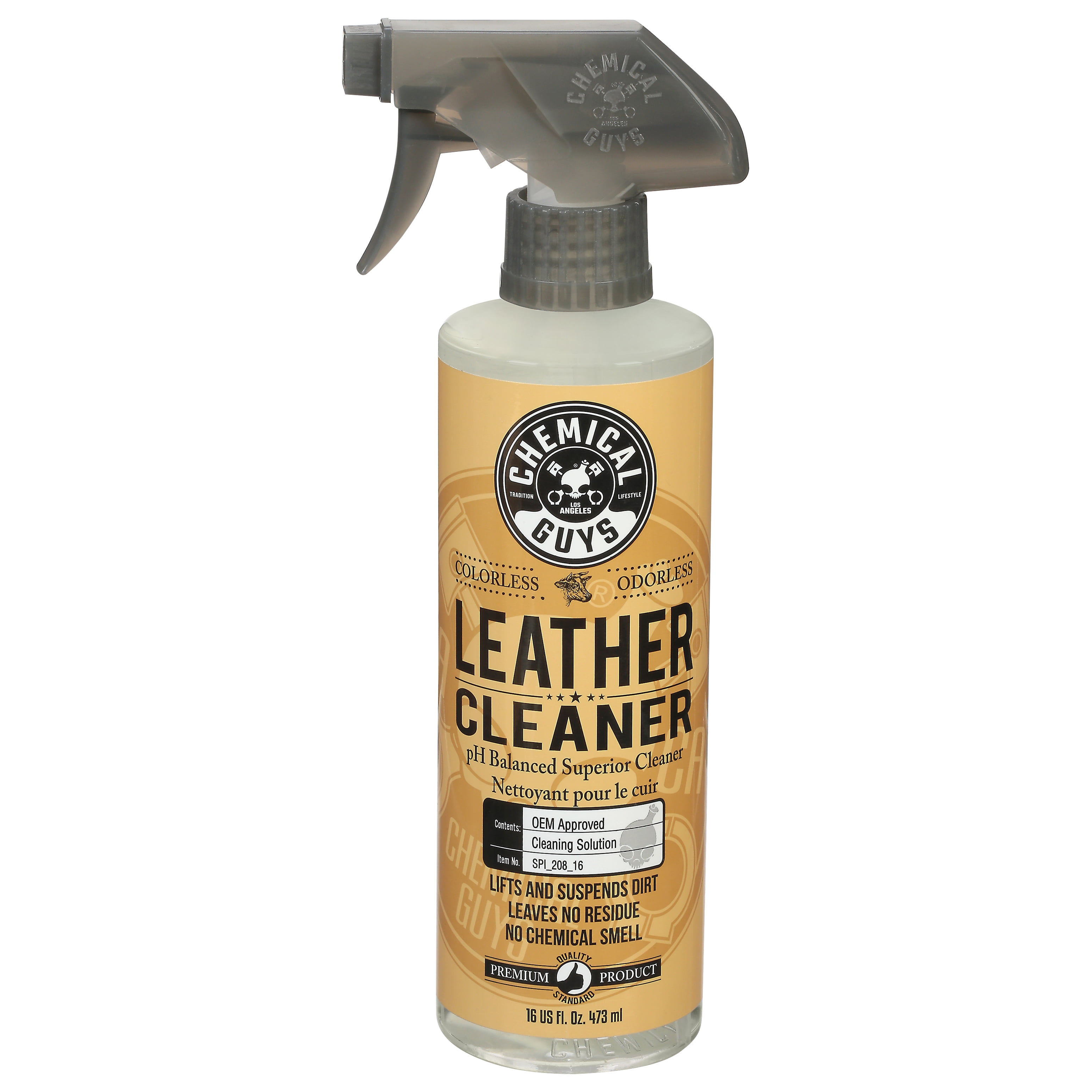 16oz Chemical Guys Leather Cleaner for Car Interior Care COLORLESS &  Odorless for sale online