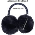 thumbnail image 5 of Orejeras Calentadores de orejas para mujer Calentador de orejas plegable de piel de invierno Kuyhfg Bienvenido a Kuyhfg, 5 of 5