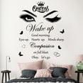 thumbnail image 7 of Inspirational Quotes Wall Decals Vinly Beauty Eyes Eyelash Wall Sticker Motivational Phrase Wall Decal Removable Positive Lettering Saying Sticker for Women Girls Bedroom Living Room Bathroom Decor, 7 of 7