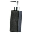 thumbnail image 3 of Dispensador de loción con bomba, botella decorativa recargable para baño o encimera de hotel. Estampado negro punteado, 3 of 6