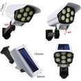 thumbnail image 6 of 2 Pack Yzoni Outdoor Motion Sensor Solar Lights 2000Lumens 77 LED Spotlight with Remote Controller FloodLights Outdoor, 6 of 8
