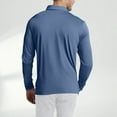 thumbnail image 4 of Inglocry Men's Golf Polo Shirts Long Sleeve Performance Collar Shirts Lightweight Summer Casual Quick Dry Tee Blue S, 4 of 5