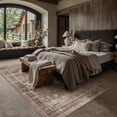 thumbnail image 2 of PureCozy 5'x7' Area Rugs for Living Room Bedroom Kitchen Traditional Vintage Oriental Washable Non Slip Dorm Office Dining Room Borwn Rugs Carpets, Red Brown, 2 of 5