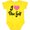 Yellow, variant on Inktastic I Love Disc Golf Boys or Girls Baby Bodysuit