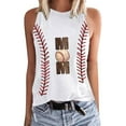 thumbnail image 1 of LSLJS Womens Crew Neck Tank Tops Women Floral Printing Tank Fit Round-Neck Sleeveless Block Shirts Tunic Tee Tops, 1 of 4