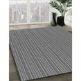 thumbnail image 3 of Ahgly Tapis Rond Lavable en Machine Intérieur Transitionnel Gris Carbone, 3 Pieds Rond, 3 of 7