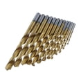 thumbnail image 3 of Juego de Brocas helicoidales de acero metálico Soledad recubiertas de titanio color oro, 3 of 10