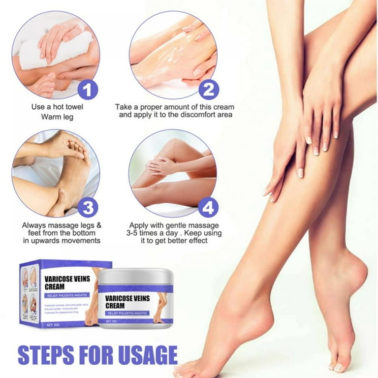 30G 1.05Oz Varicose Vein Cream Natural Soothing Leg Spider Vein