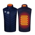 thumbnail image 2 of Qiopertar USB Intelligent Constant Temperature Heated Windproof Plus Size Coat For Men And Women Winter 2 Areas Heated Jacket Coat Clearance Free Shipping under $5 Saving Up To 90% Off, 2 of 6