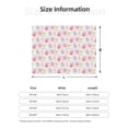 thumbnail image 5 of Honeii Cute Pig print throw blanket, crafted from cozy cotton flannel, offers versatile home decor as a bedding suitable for all seasons.-60"x50", 5 of 6