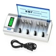 thumbnail image 3 of EBL 10000mAh Size D Rechargeable General Purpose Batteries with Battery Charger, 10 Pack, 3 of 10