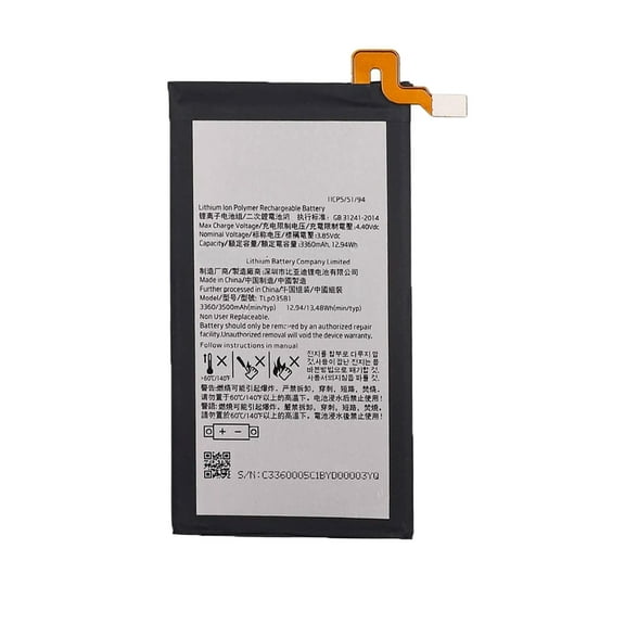 Replacement Battery Module Li-Ion 3500 mAh Tlp035B1 Compatible With BlackBerry KEY2 BBF 100-2