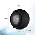 thumbnail image 3 of Desheus Mini Portable Speaker Multifunction Super Bass Plug-in Mobile Phone Speaker Line-in Speaker with Clear Bass 3.5mm Audio Interface Mini Portable Hamburger Speaker(Purple), 3 of 6