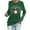 Green, variant on Aayomet Cute Tops For Women Womens Plus Size Long Sleeve Tunic Crewneck Colorblock Striped Tee Shirt,Gray XL