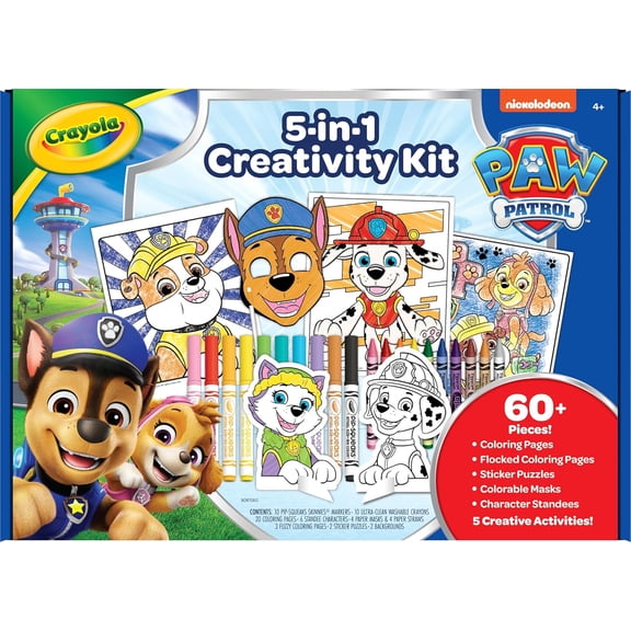 Crayola PAW Patrol Art Kit (60 Pcs), Art Set for Kids, PAW Patrol Toys & Gifts, PAW Patrol Coloring Set