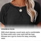 thumbnail image 3 of Women's Casual Loose Tops Short Sleeves Round Neck Comfort Blouses for Women and Teen Girls, 3 of 5