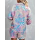 thumbnail image 5 of Conjunto de camisa y pantalones cortos para mujer, camisa informal abotonada de manga larga y, 5 of 8