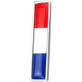 thumbnail image 2 of 1 par de pegatinas de metal con bandera nacional, pegatinas para parachoques multiuso, emblema cromado, pegatinas creativas con bandera ((Francia), piezas de automóvil/accesorios (58*14mm) JM JM, 2 of 5