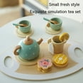 thumbnail image 3 of Children‘s Simulation Home Tea Set Dessert Set Amusement Park Role-playing Early Childhood Education Wooden  Kitchen Toy Gift, 3 of 7